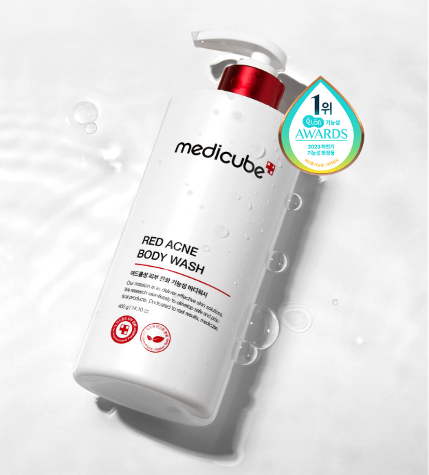 [Medicube] Red Acne Body Wash - AHA BHA PHA Niacinamide for Body Acne & Backne Relief, 1L Limited Edition