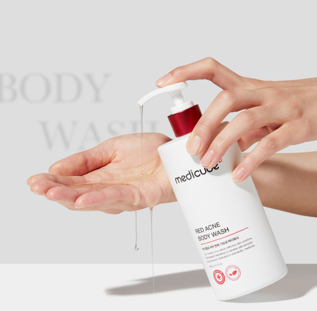 [Medicube] Red Acne Body Wash - AHA BHA PHA Niacinamide for Body Acne & Backne Relief, 1L Limited Edition