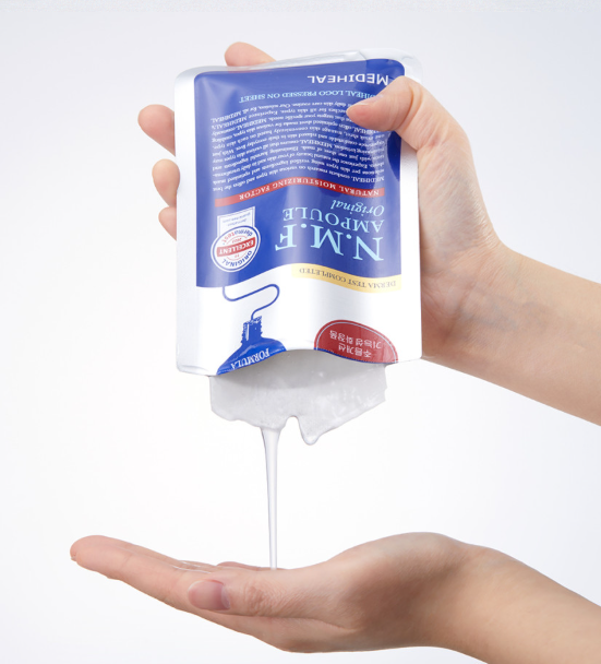 [Mediheal] The N.M.F Ampoule Mask Original - 8-Layer Hyaluronic Acid for Deep Hydration & Anti-Wrinkle Care (10 Sheets)