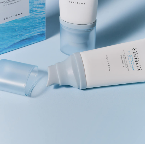 [SKIN1004] Madagascar Centella Hyalu-Cica Water-Fit Sun Serum [Twin Pack] - SPF 50+ PA++++ Hyaluronic Acid & Centella for Hydrating & Soothing Sun Protection (50ml x 2 + 15ml Bonus)