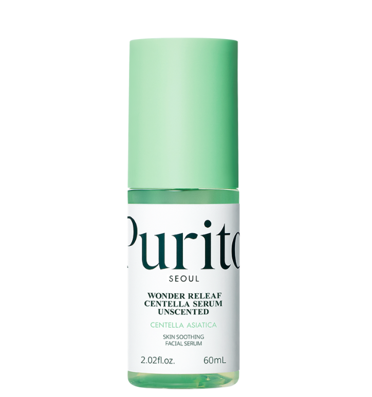 [PURITO SEOUL] Wonder Releaf Centella Serum Unscented - Centella Asiatica for Fast Skin Soothing & Barrier Support (60ml / 2.02 fl. oz.)