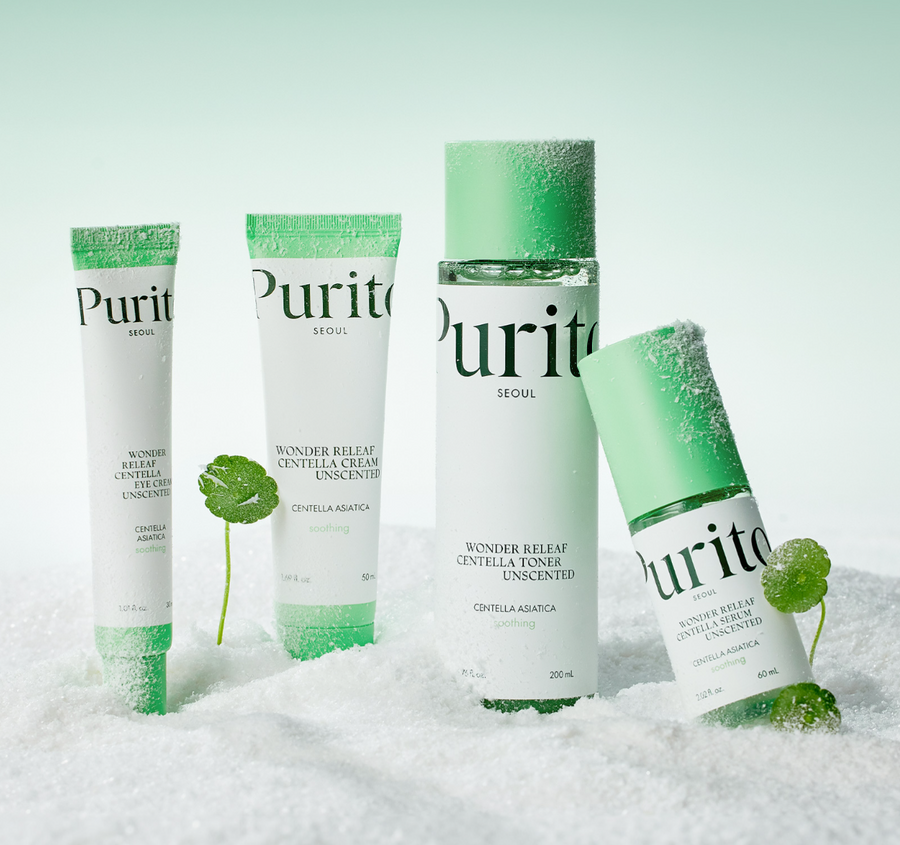 [PURITO SEOUL] Wonder Releaf Centella Serum Unscented - Centella Asiatica for Fast Skin Soothing & Barrier Support (60ml / 2.02 fl. oz.)