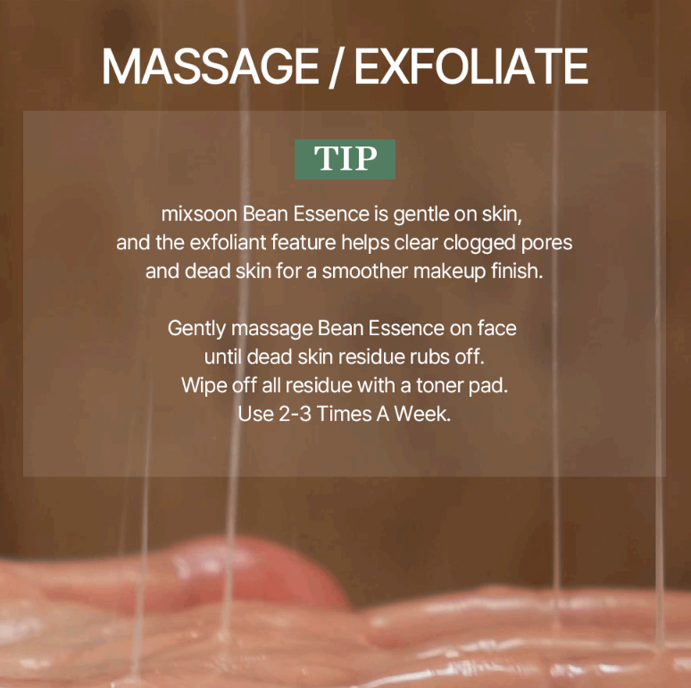 [mixsoon] Bean Essence - Fermented Soybean Extract for Gentle Exfoliation, Sebum Control & Hydration (50ml / 1.69 fl. oz.)