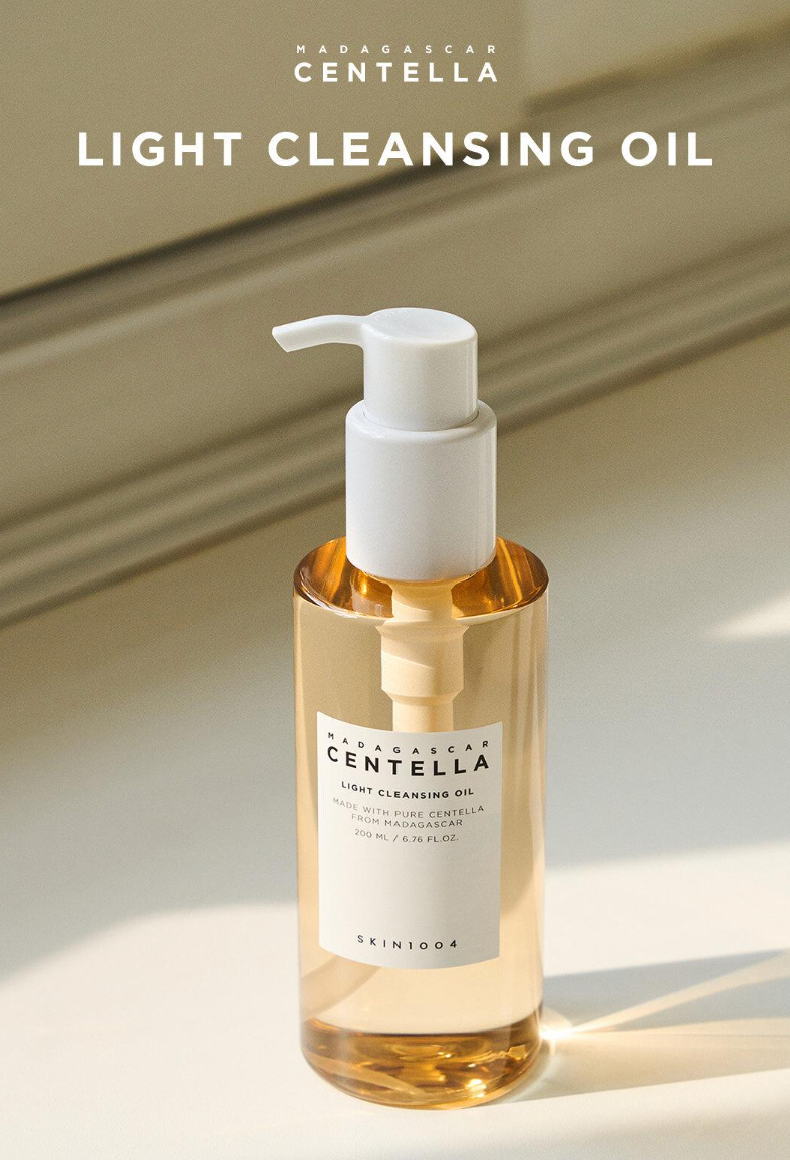 [SKIN1004] Madagascar Centella Light Cleansing Oil - Lightweight Deep Cleansing & Blackhead Care with Madagascar Centella (200ml / 6.76 fl. oz.)