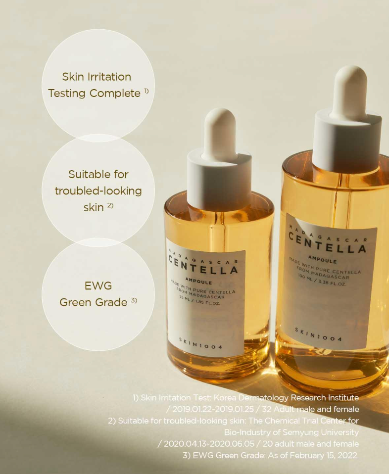 [SKIN1004] Madagascar Centella Ampoule [Jumbo Size] - 100% Centella Asiatica Extract for Instant Soothing & Barrier Repair (100ml / 3.38 fl. oz.)