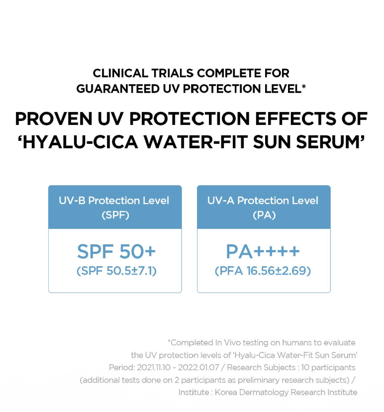 [SKIN1004] Madagascar Centella Hyalu-Cica Water-Fit Sun Serum - SPF 50+ PA++++ Hydrating, Dewy Finish & Soothing Sun Protection (50ml)