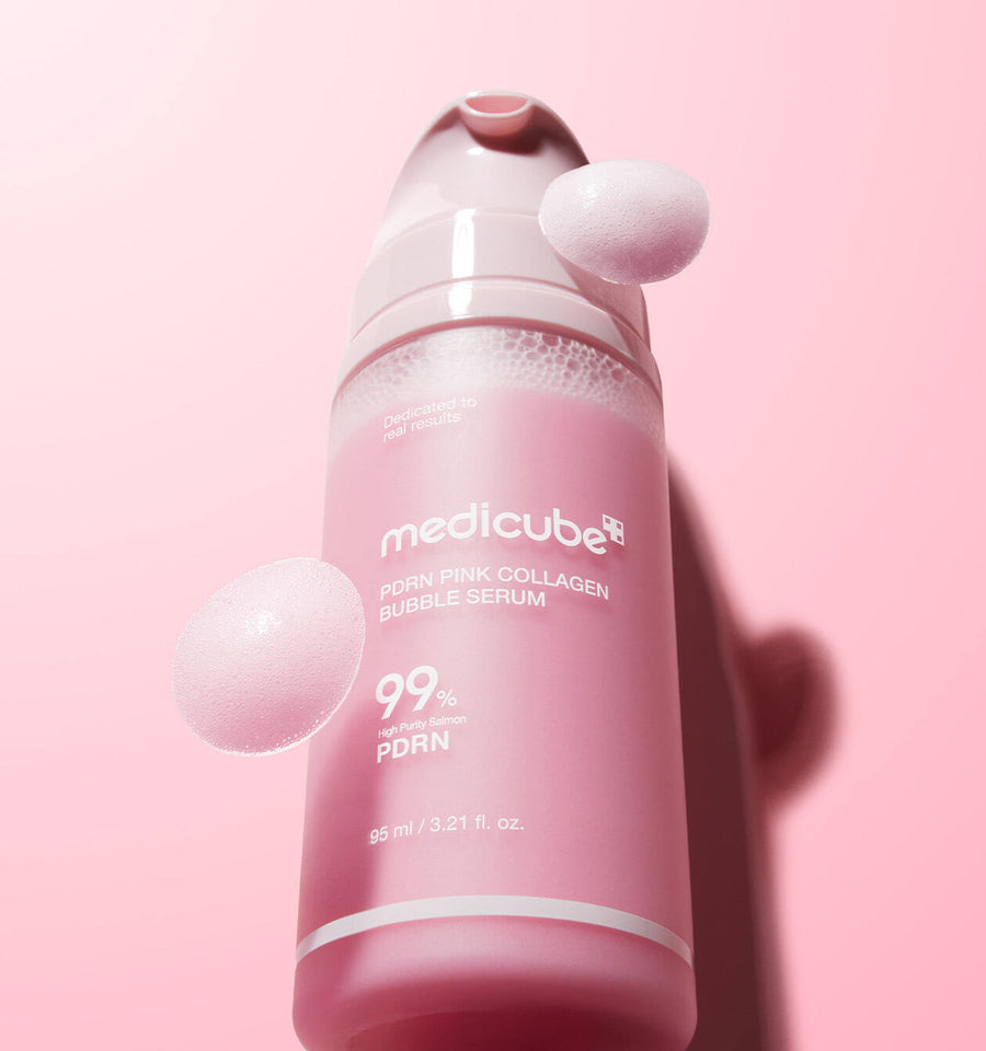 [Medicube] PDRN Pink Collagen Glow Toning Duo Set - High-Purity PDRN 99% for Glass Skin Radiance & Elasticity (Serum + Cream)