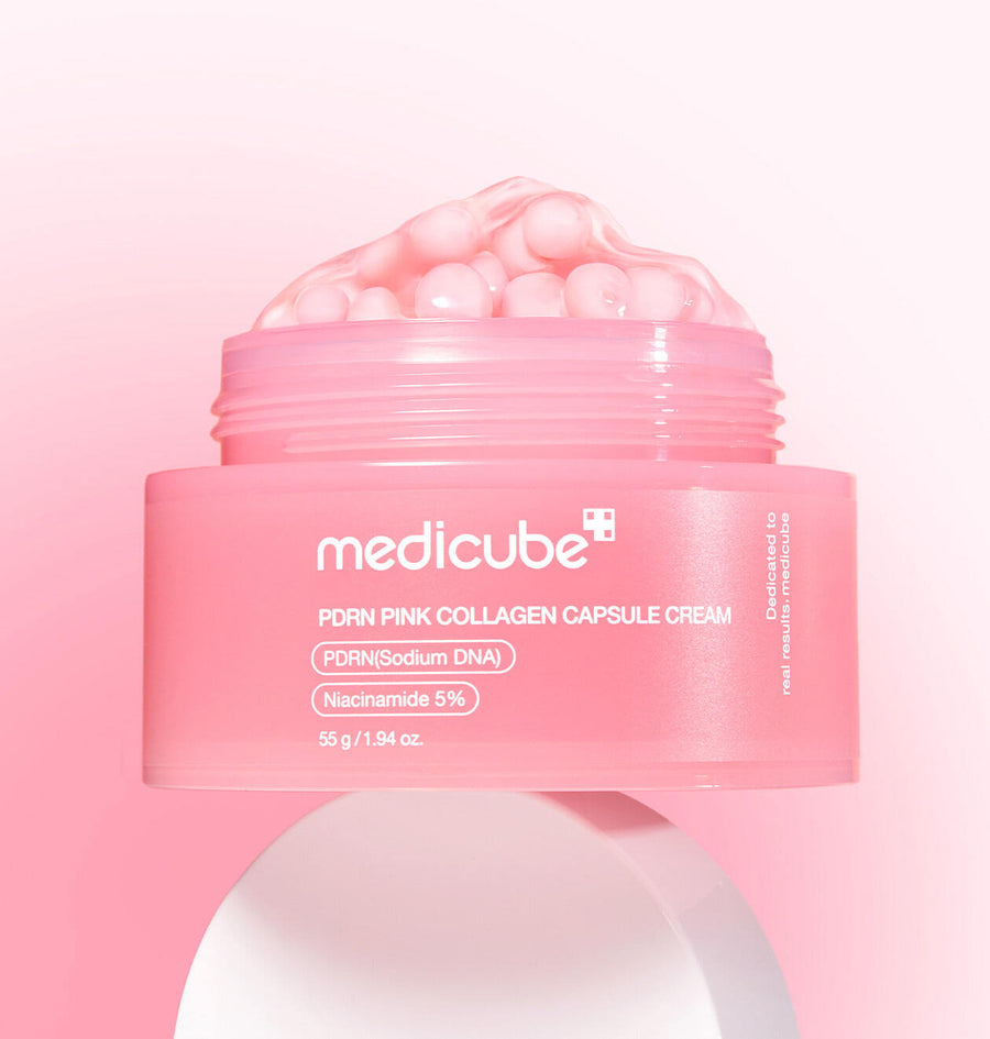 [Medicube] PDRN Pink Collagen Glow Toning Duo Set - High-Purity PDRN 99% for Glass Skin Radiance & Elasticity (Serum + Cream)